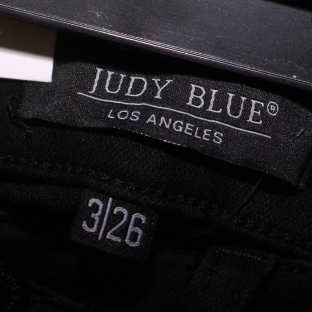 NWT Judy Blue Slim Fit High Rise Black Denim Jeans Size 26 - Picture 11 of 13